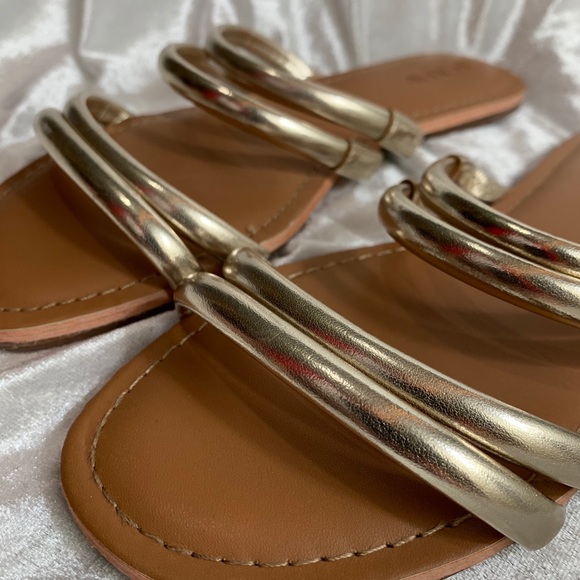 J.Crew metallic slip on sandals size 8 - Picture 10 of 10